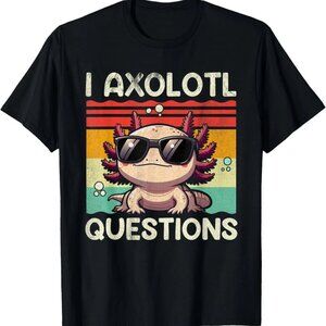 I Axolotl Questions Shirt Retro T-Shirt 159